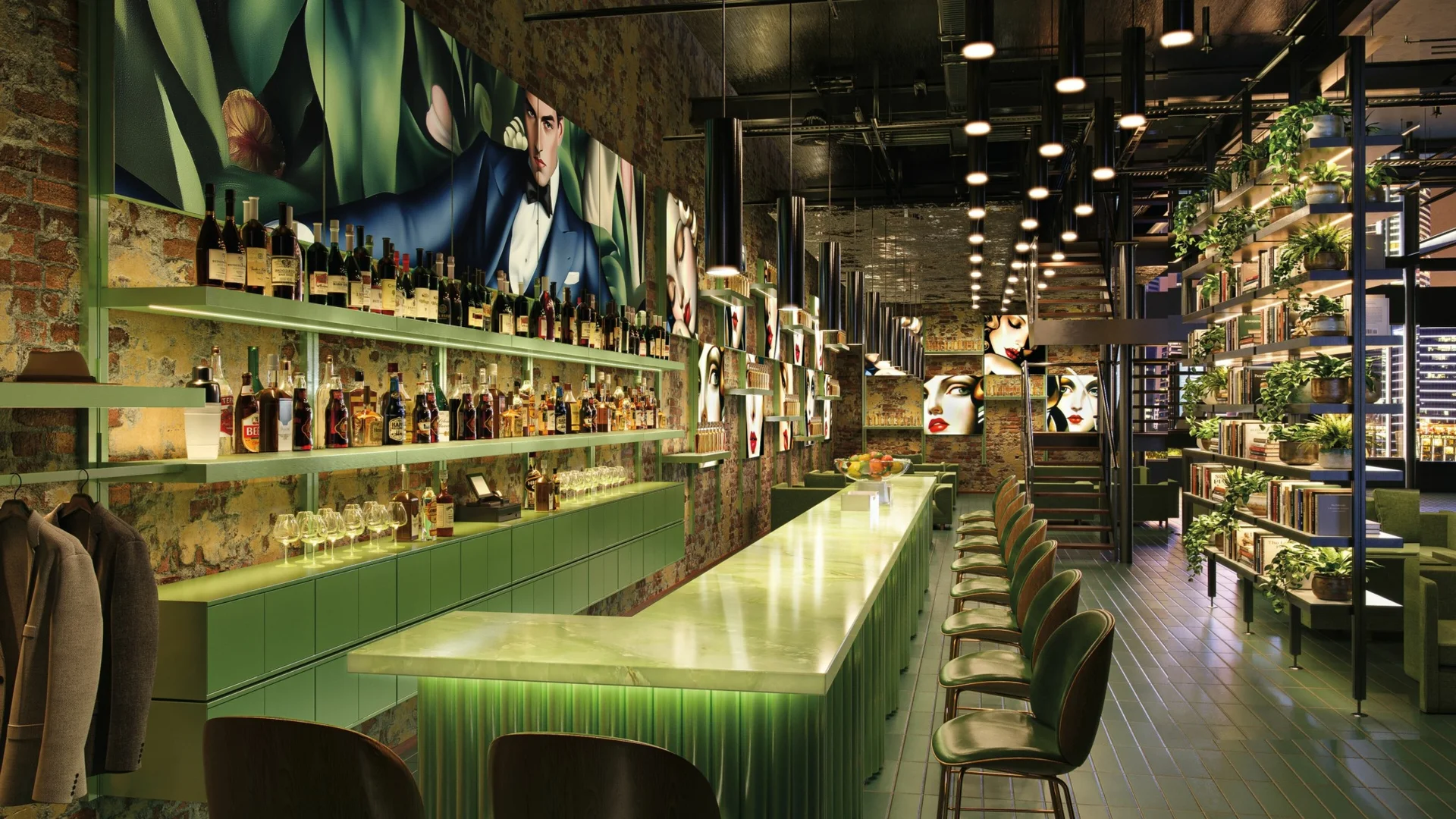 Muro 系统构成的酒店酒吧空间