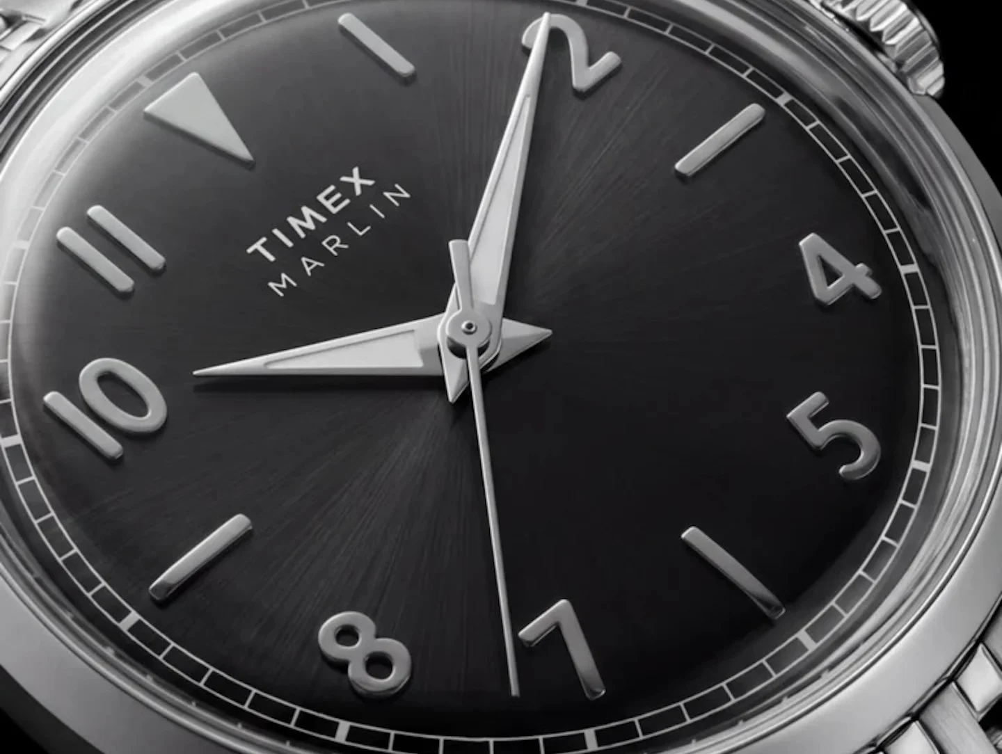 Timex Marlin Quartz 34mm 黑色太阳纹表盘