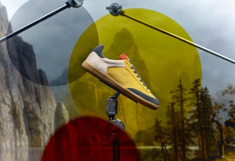 stefan sagmeister and ekn transform global data into colorful sneakers and boots - 1
