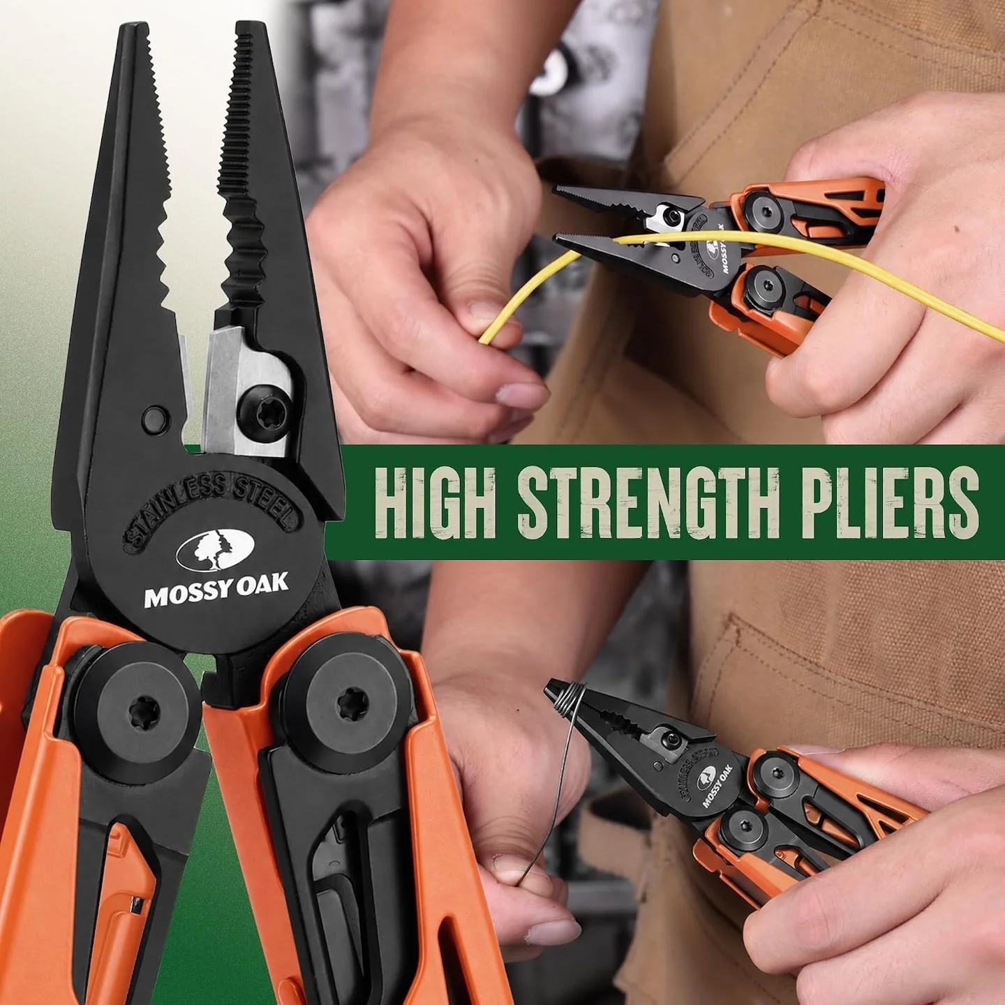 MOSSY OAK 27-in-1 CNC-Machined Multitool Pliers 8