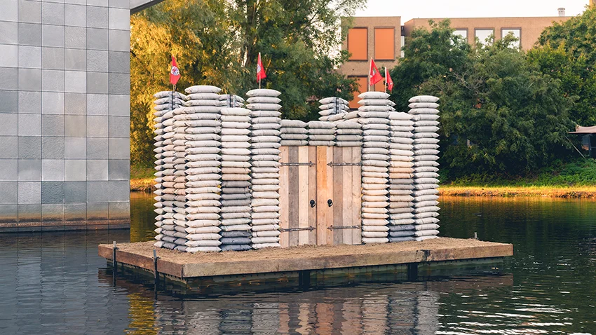concrete sandbag forms