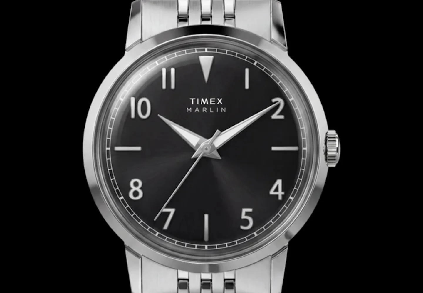 Timex Marlin Quartz 34mm 不锈钢表链手表